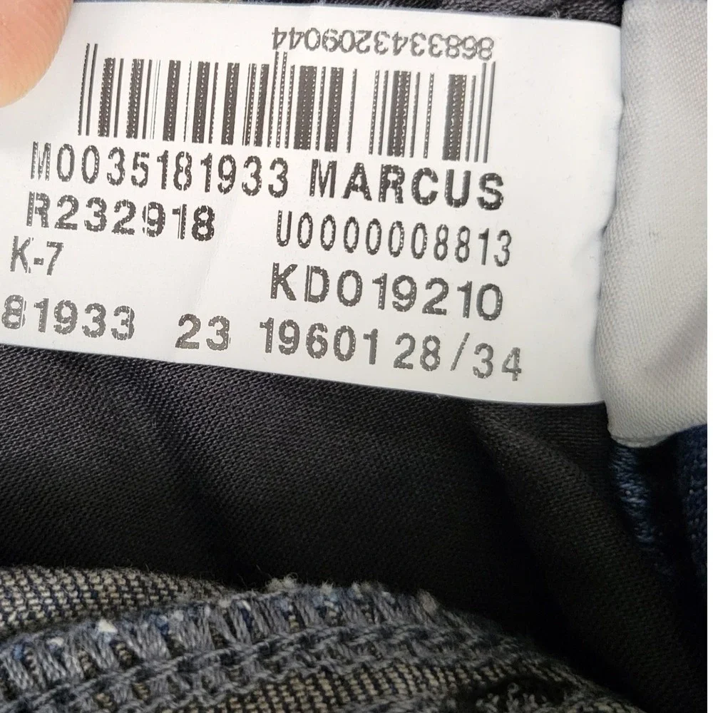 Mavi Men's Marcus Slim Straight Jeans 28x34 Midnight Miami Dark Wash Stretch NWT